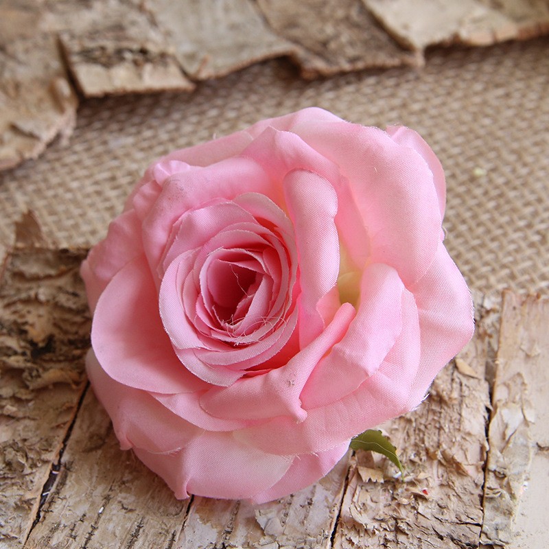 Dark Pink Artificial Rose Head Clearance