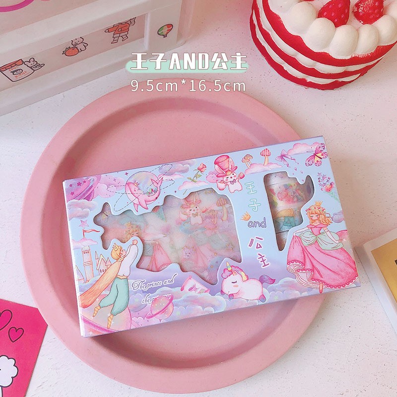 Prince And Princess Washi and Sticker Gift Set