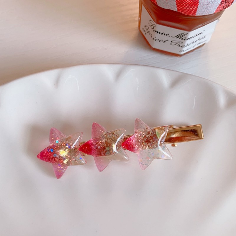 2# Red Pentagram Hairpin Hair Accessories