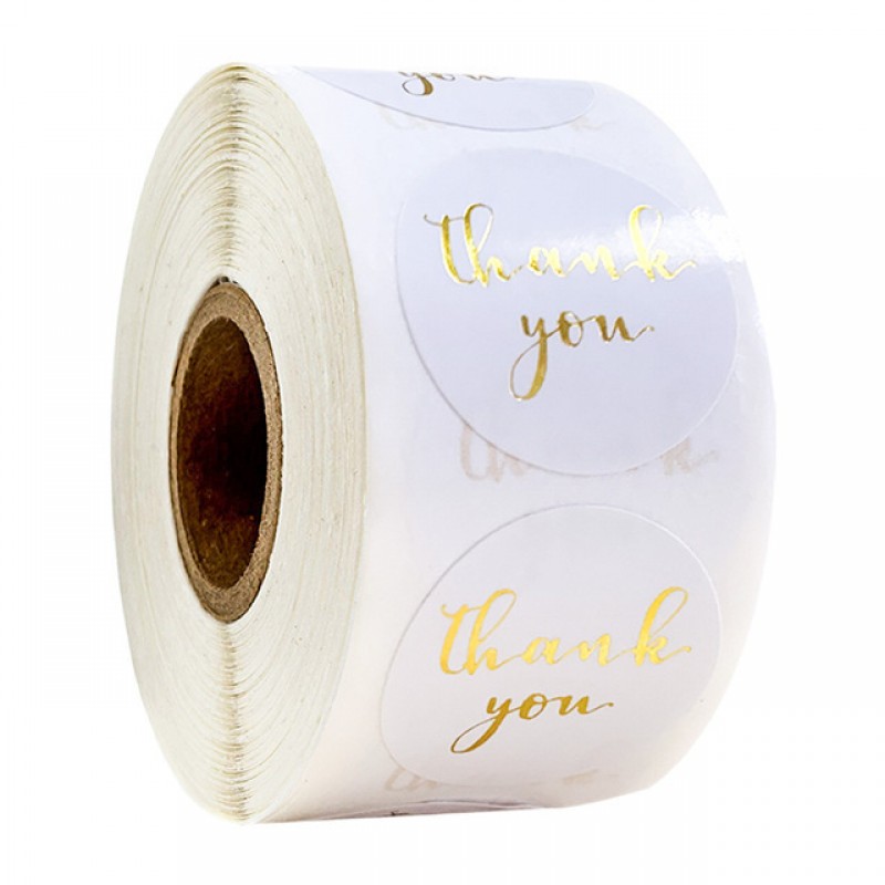 No. 4 Thank You Sticker Roll Clearance