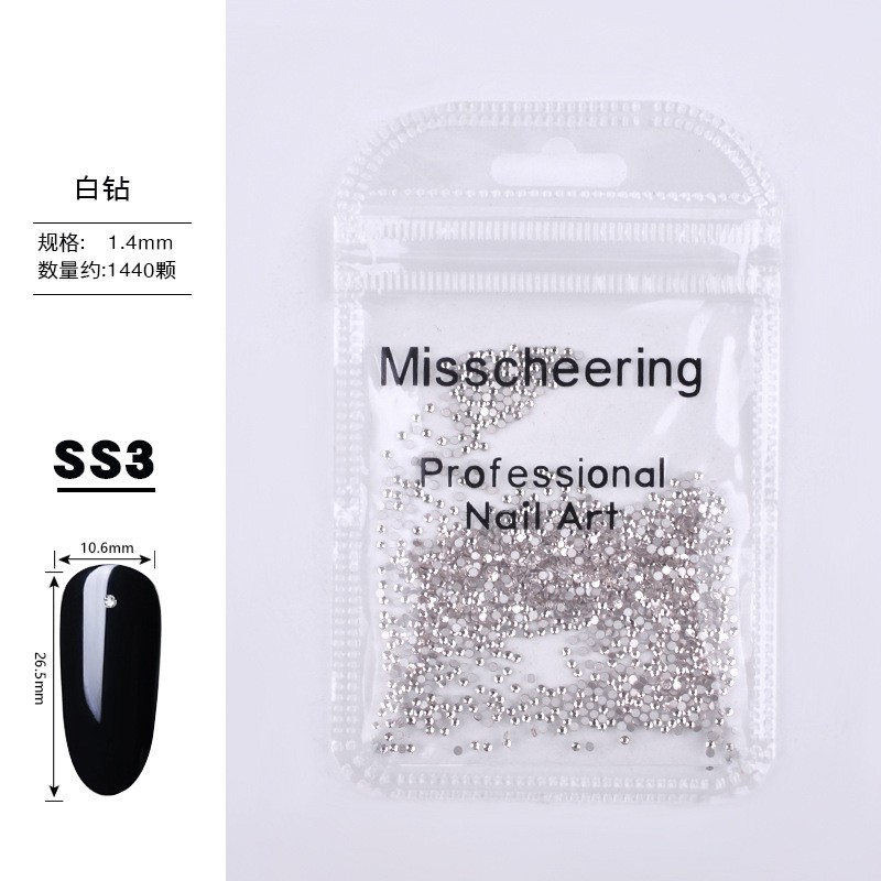 Ss3 White Diamond (1.4) 1440 Nail Art