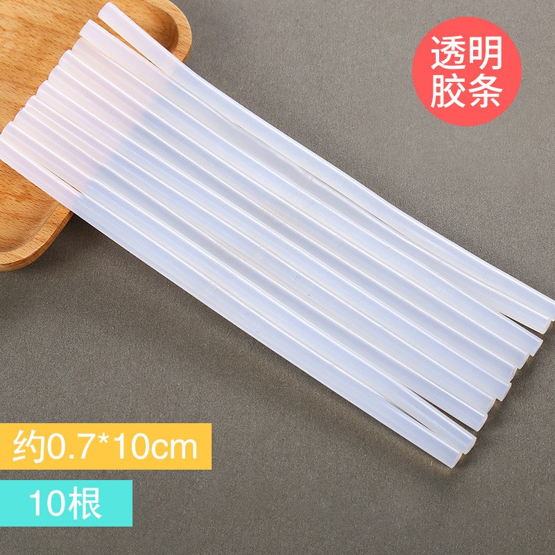 Transparent - 10 Pieces About 07X10Cm Glue Sticks