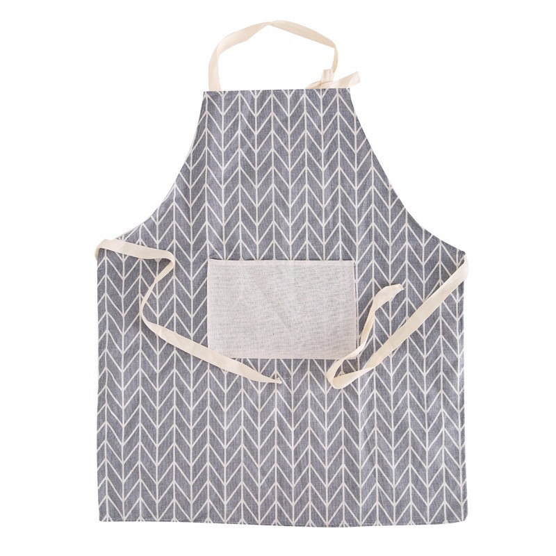 Gray Arrow 70 x 58.5 Cotton Linen Apron