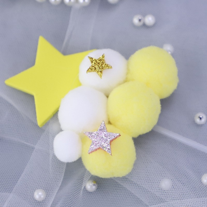 Yellow - Pentagram - 1 Pack Cake Topper Clearance
