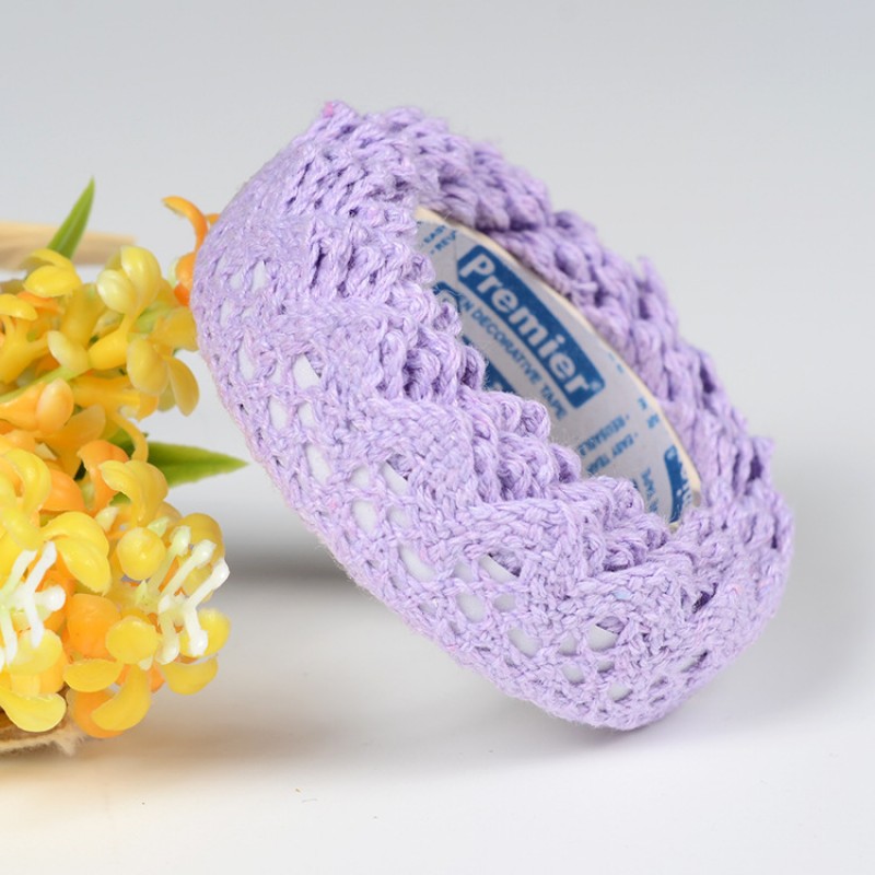 E1-7 Purple DIY Fabric Lace Tape Clearance