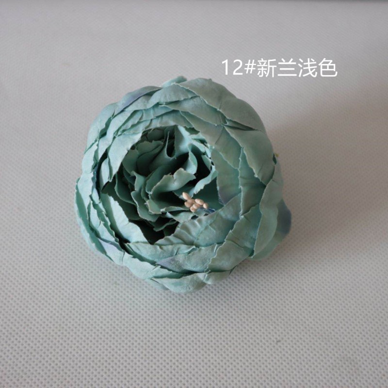 12# Teal Artificial Peony Head Clearance