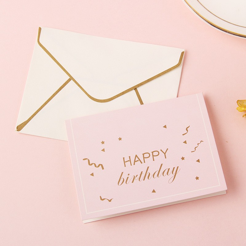 Happy Birthday Envelope Set Greeting Card