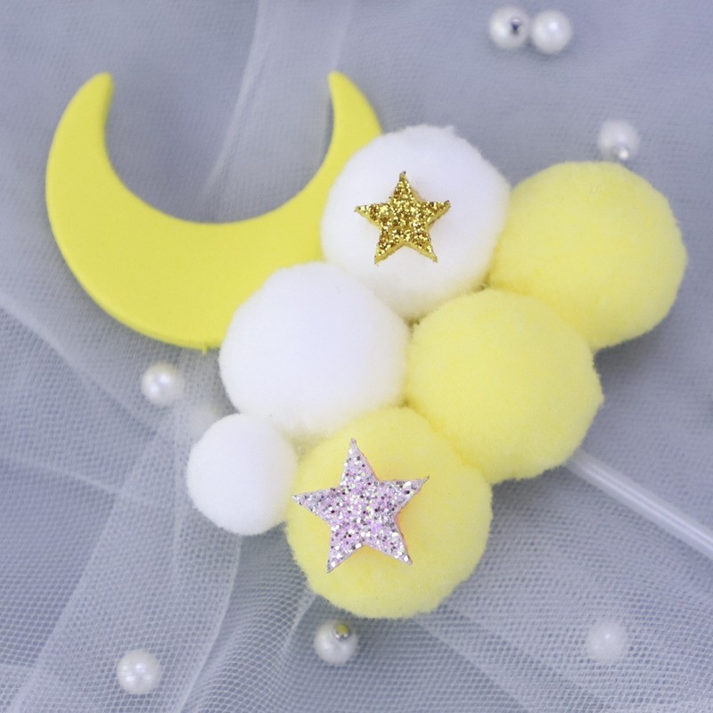 Yellow - Moon - 1 Piece Cake Topper Clearance