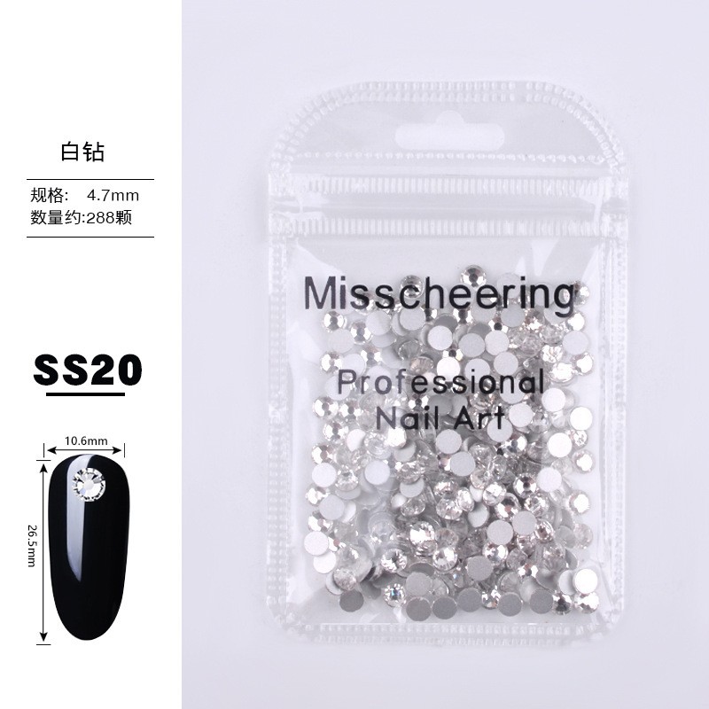 Ss20 White Diamond (4.7) 288 Nail Art Clearance