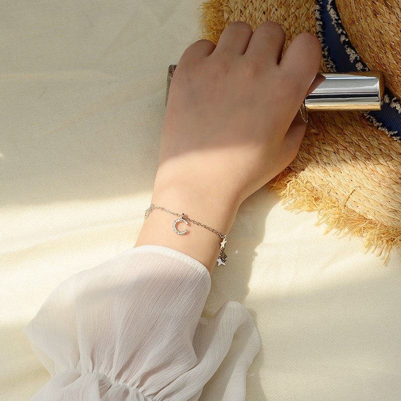 208# Moon And Stars. Kstyle Bracelet Clearance