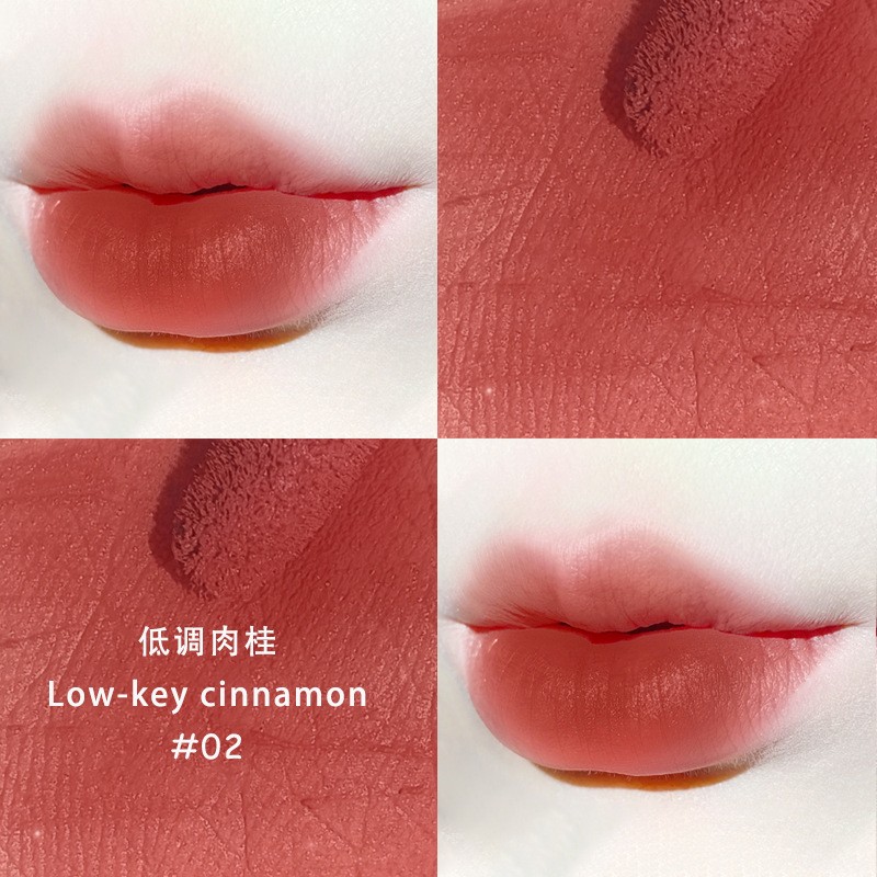 No. 2 Low-Key Cinnamon Hot Air Matte Lip Glaze