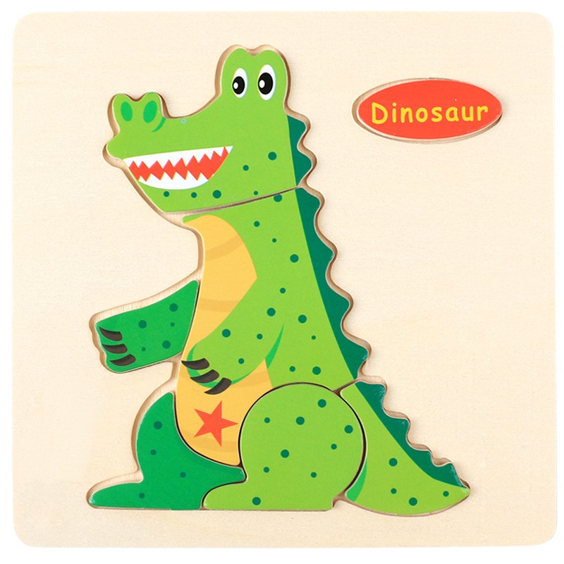 Dinosaur Puzzle Childrens 3D Wooden Puzzle