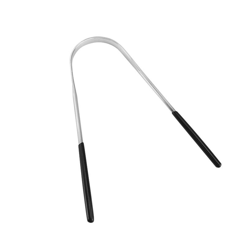 Black Dipped U Type Tongue Scraper