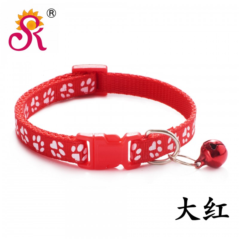 Big Red Width 1.0Cm 19-32Cm Pet Collar