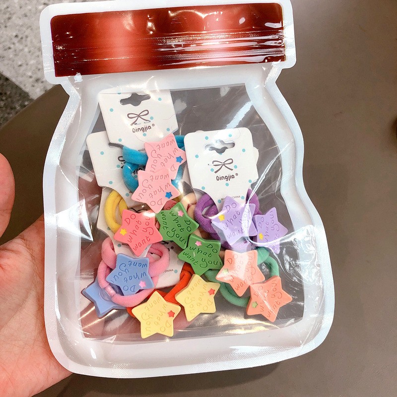 Five-Pointed Star (Seven Pairs) Kids Hair Band Clearance
