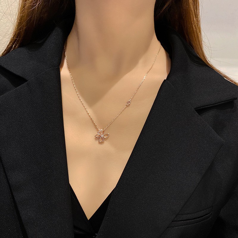 1462# Butterfly Clavicle Chain Korean style Necklace Clearance