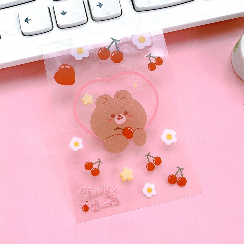 Cherry Bear Sticker Sheet