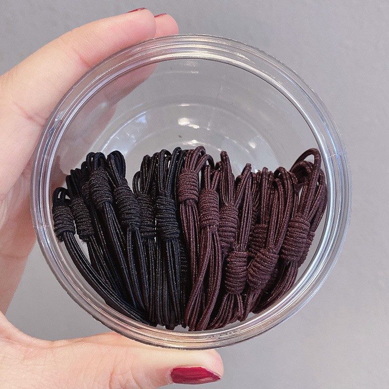 9# Black And 20 Dark Brown Hair Bands Clearance