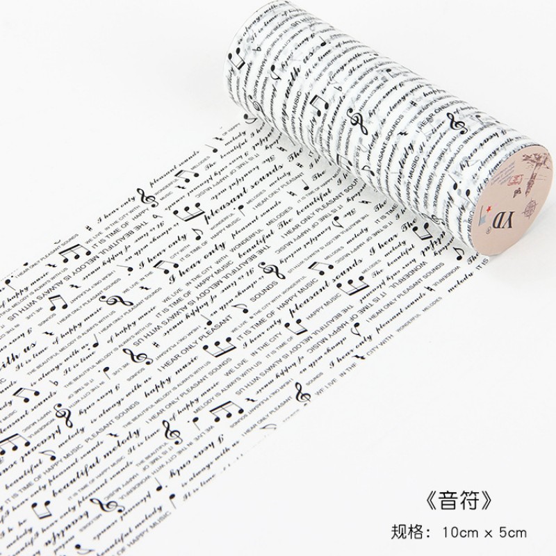 No. 9 Musical Note Sticker Roll