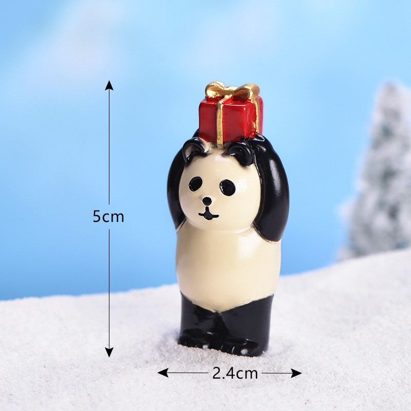 No 20 Gift Box Panda New Christmas Collection Micro Landscape Miniature Craft Supplies