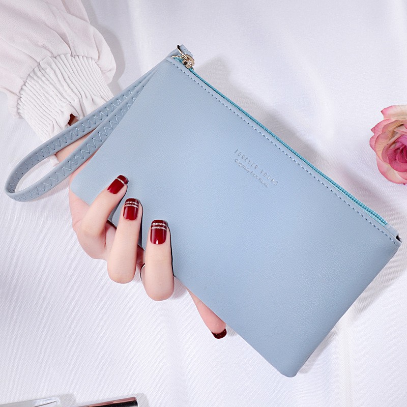 Light Blue Korean Style Clutch