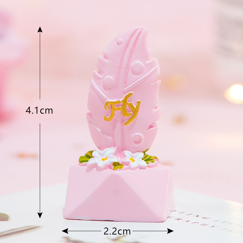 4 - Free Pink Girly Heart Cactus Micro Landscape Miniature Craft Supplies