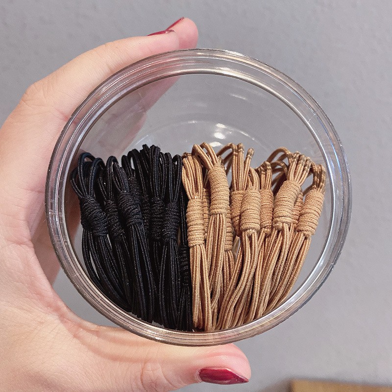 3# Black And 20 Light Brown Hair Bands Clearance