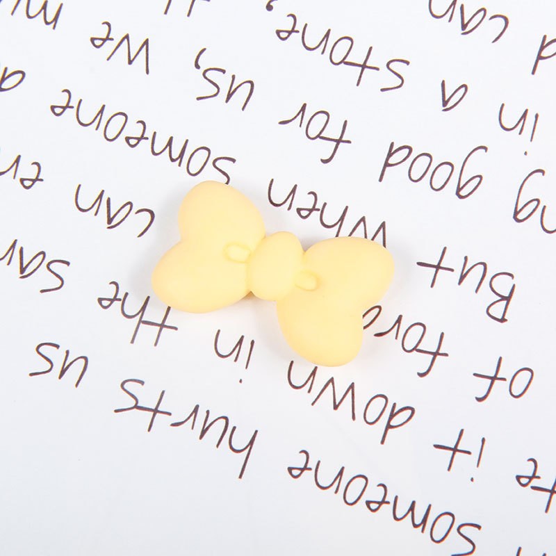 05# Yellow Bow Resin Craft Supplies