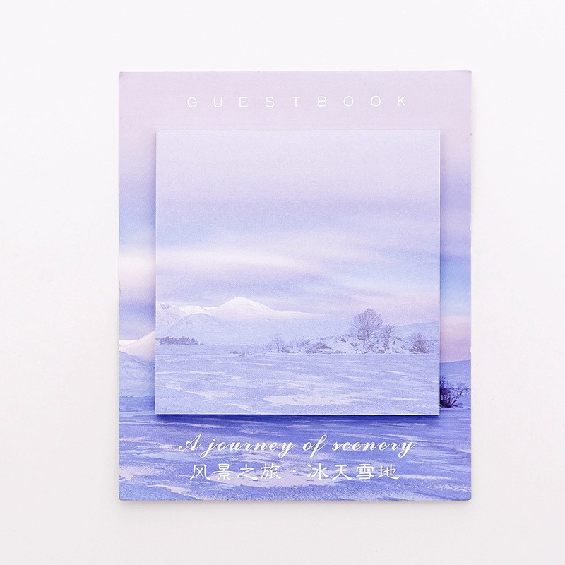 Cover Ice And Snow Tear Off Memo Pad