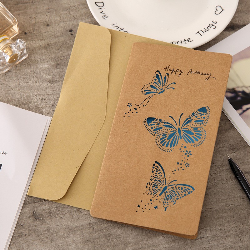 Blue Butterfly Greeting Card