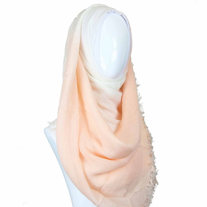 Peach Cotton Candy Ombre Hijab