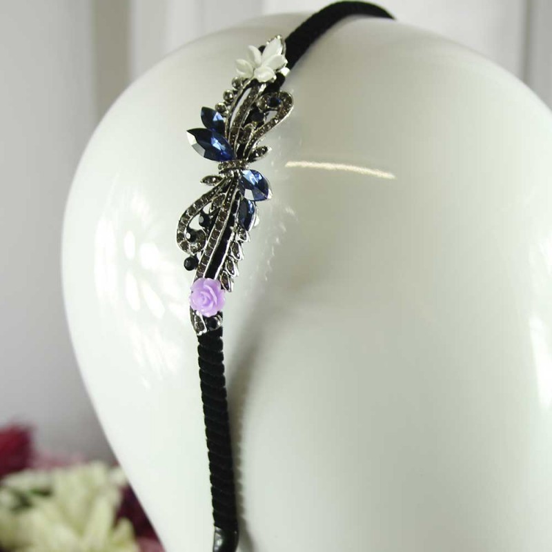 Geometry Blue Crystal Headband