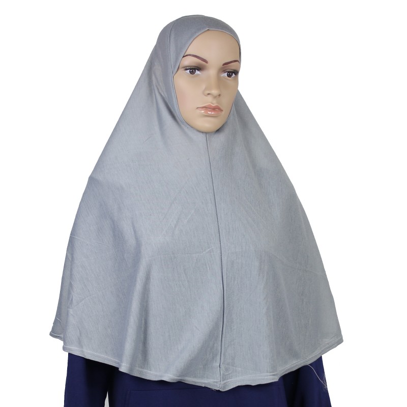 Grey Medium Khimar - One Piece