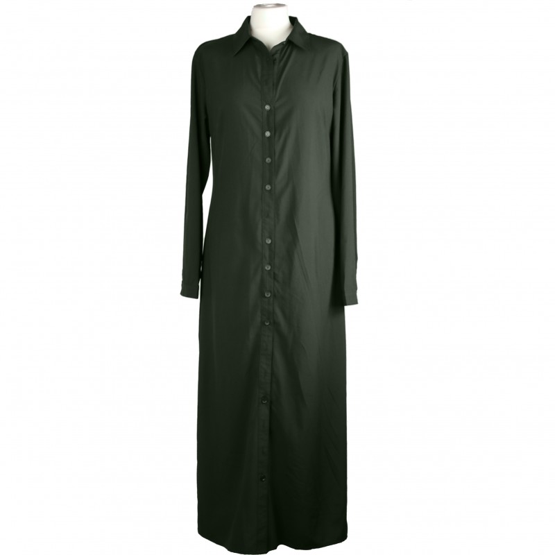 Dress Shirt Abaya Khaki - 8