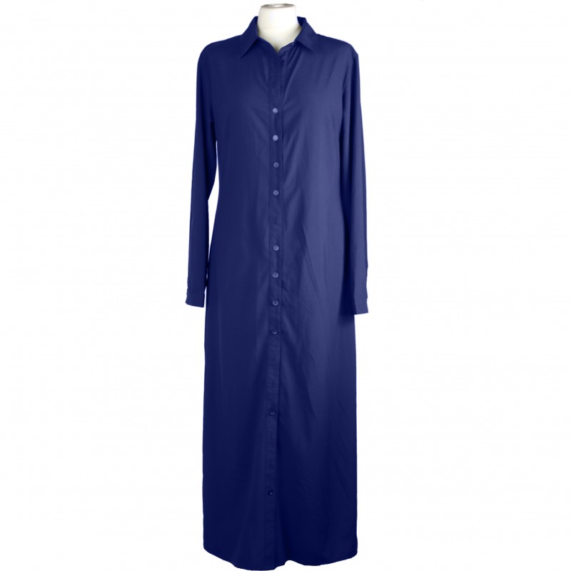 Dress Shirt Abaya Navy - 8