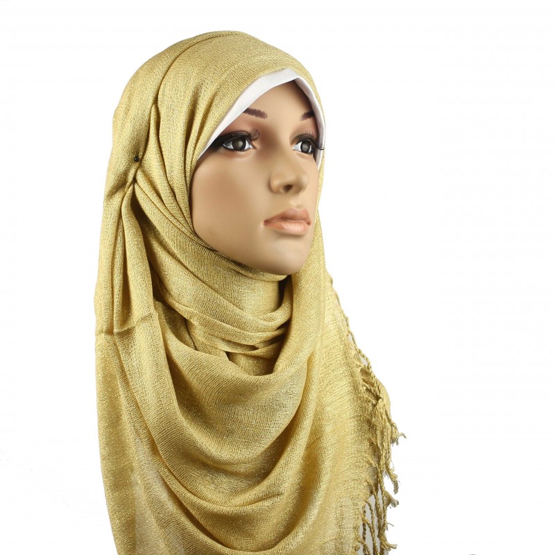 Gold Shimmery Hijab
