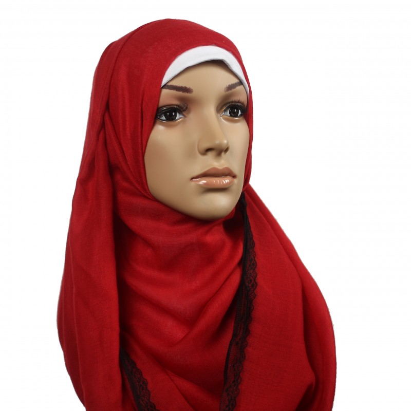 Red Lace Trim