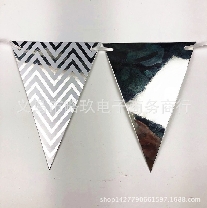 Hot Silver Pennant Bunting Clearance