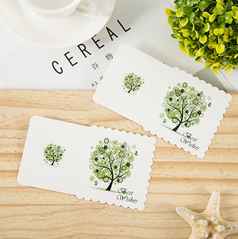 Green Tree Greeting Card