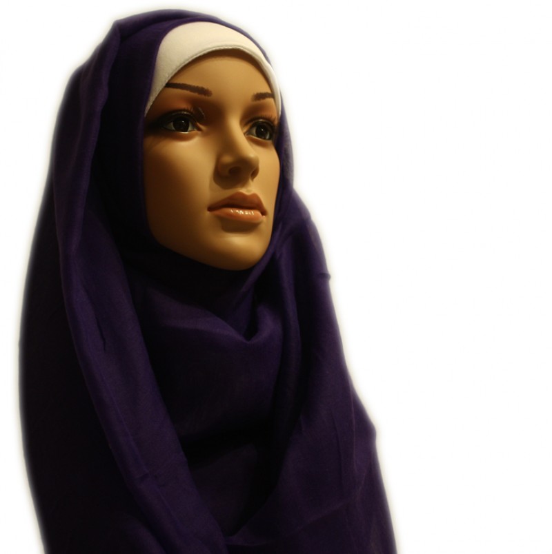 Purple Luxury Cotton Hijab