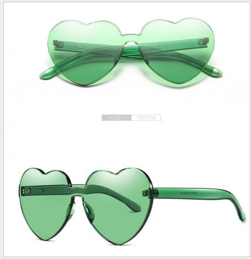 Lens Greenframe Transparent Sunglasses