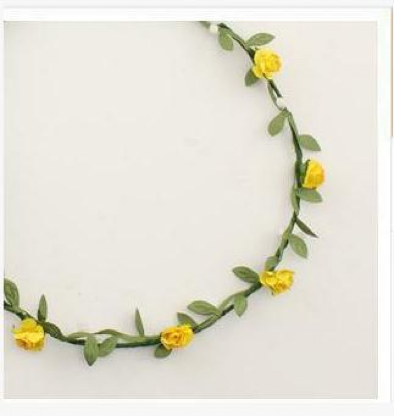 yellow Bride Wreath Garland Clearance