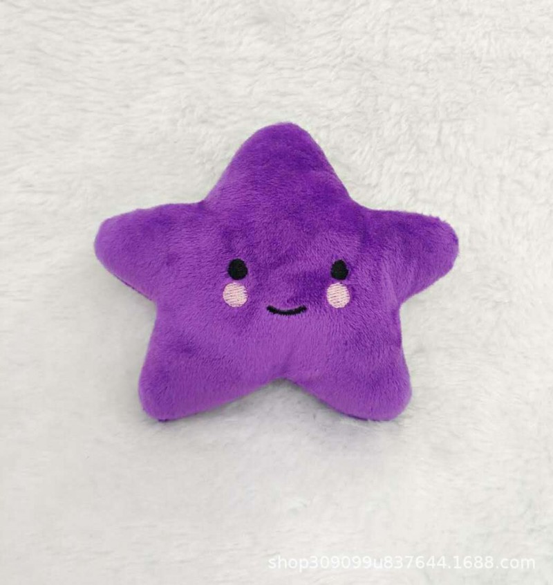 Purple Five - Pointed Star Plush Bite Resistant Pet Toy