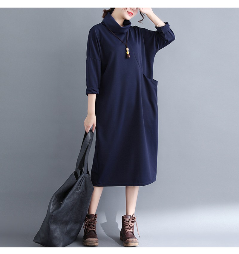 Navy Turtle Midi Abaya XL