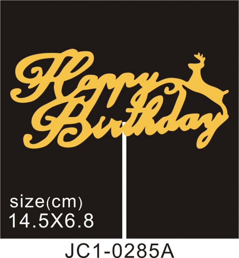 Jc1 - 0285Af - 10 Pieces Cake Topper Decoration Clearance