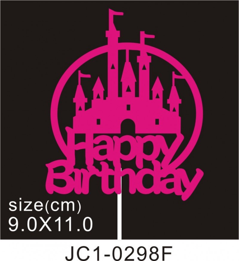 Jc1 - 0298F - 1 Piece Cake Topper