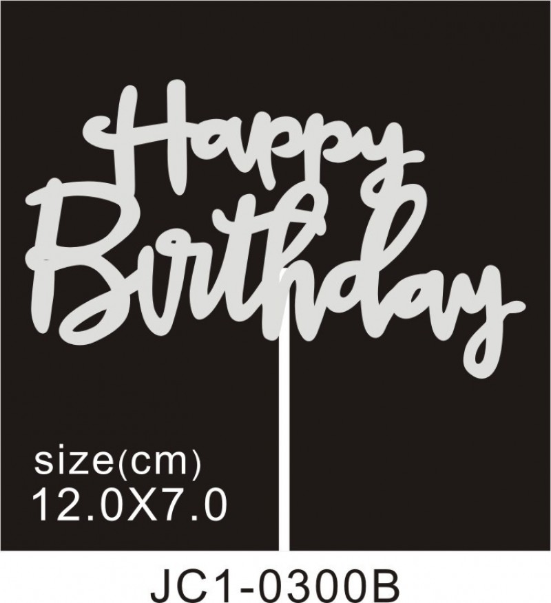 Jc1 - 0300Bf - 10 Pieces Cake Topper Decoration