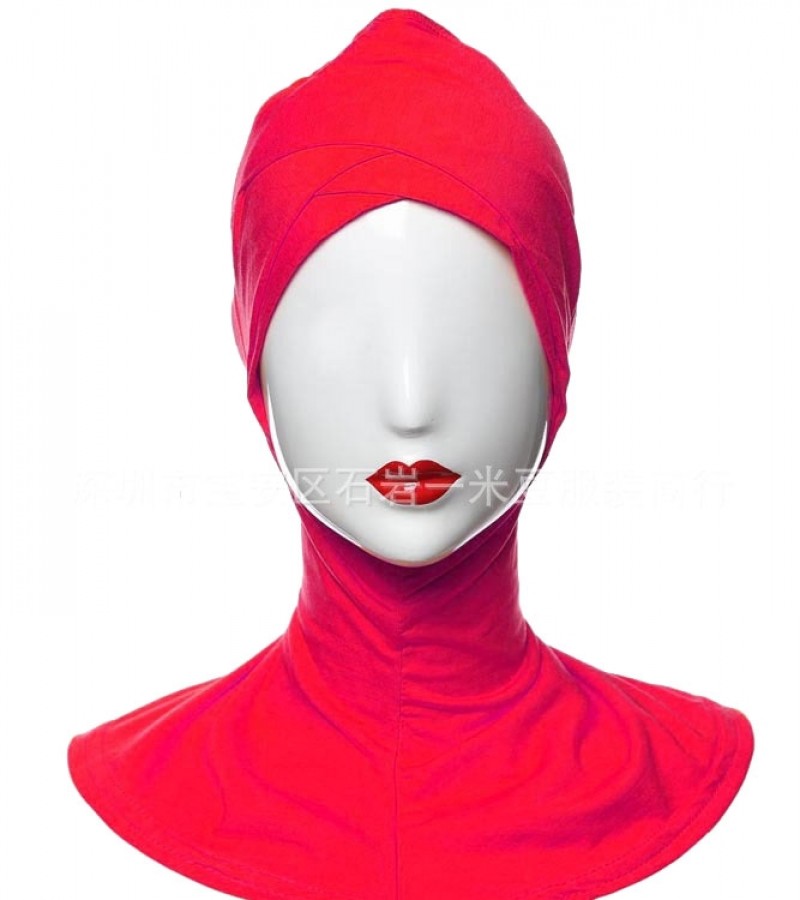 red Modal Large Cross Hijab Underscarf Clearance