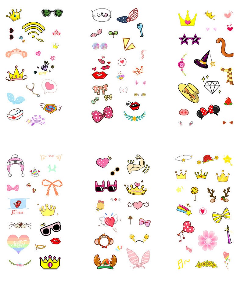 Girl Icon Sticker Sheet