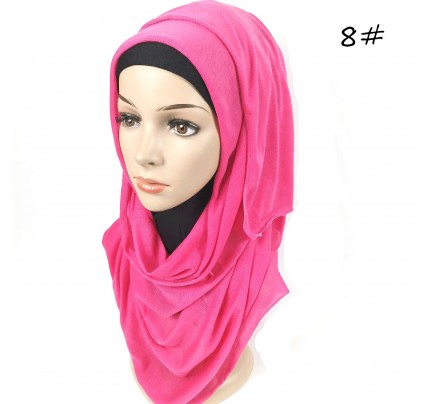 Hot Pink Hemp Jersey Knit Hijab 